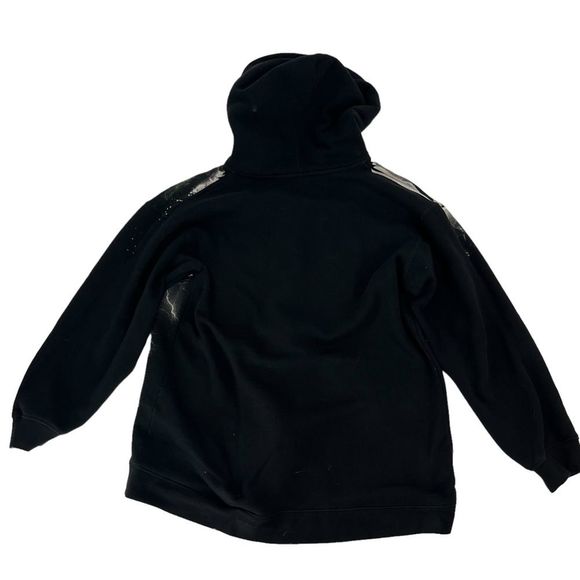 Tapout MPS Hoodie Mens Medium Black Green Y2K Cybergoth Jesse Pinkman Grunge AOP - Picture 9 of 9